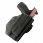 Компактная кобура МПЛ c Olight Baldr Pro, черная, кайдекс с выбором крепления [STRIKE GEAR]